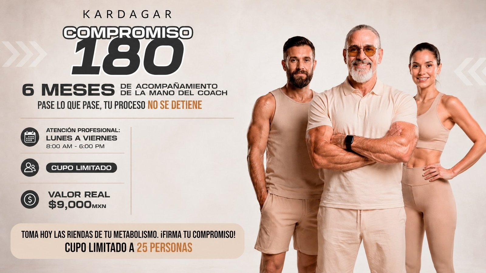 Compromiso 180 — 6 meses de acompañamiento con el Coach Kardagar
